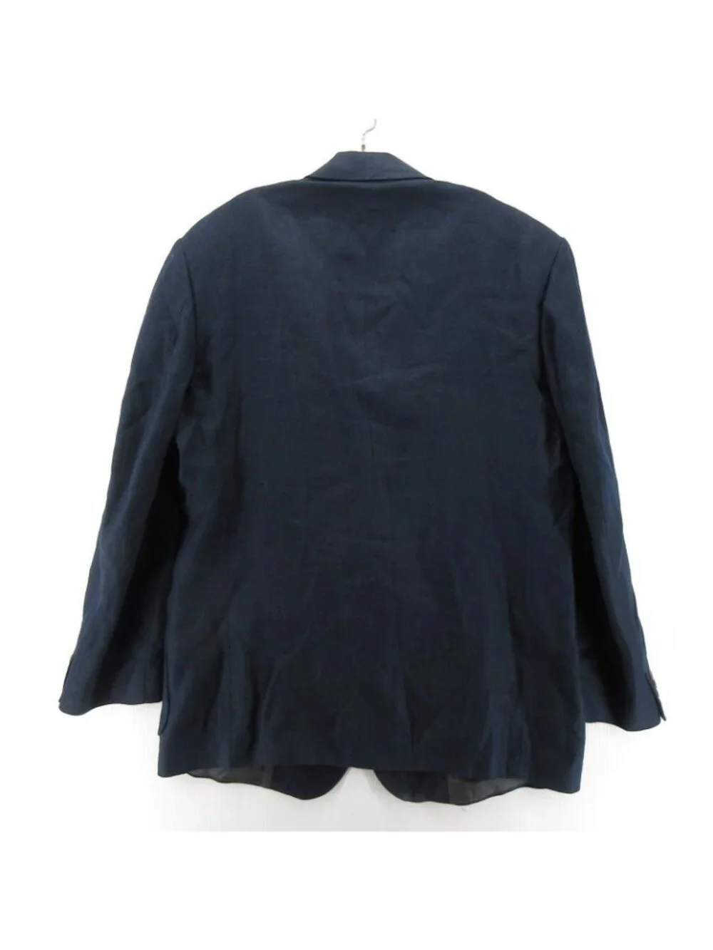VINTAGE Eddie Bauer Sport Coat 44 Tall Navy AKA Blazer Linen USA Made